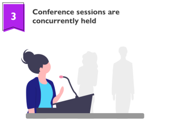 Conference sessions are concurrently held